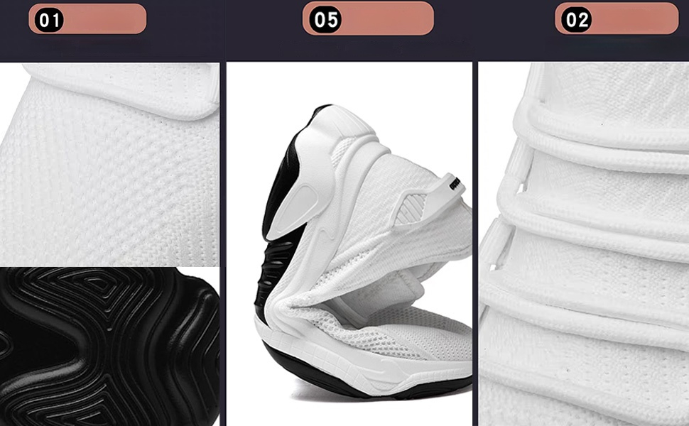 Чоловічі кросівки Elevate Shoes з підняттям 10 см, сітка, білі, 43 EU