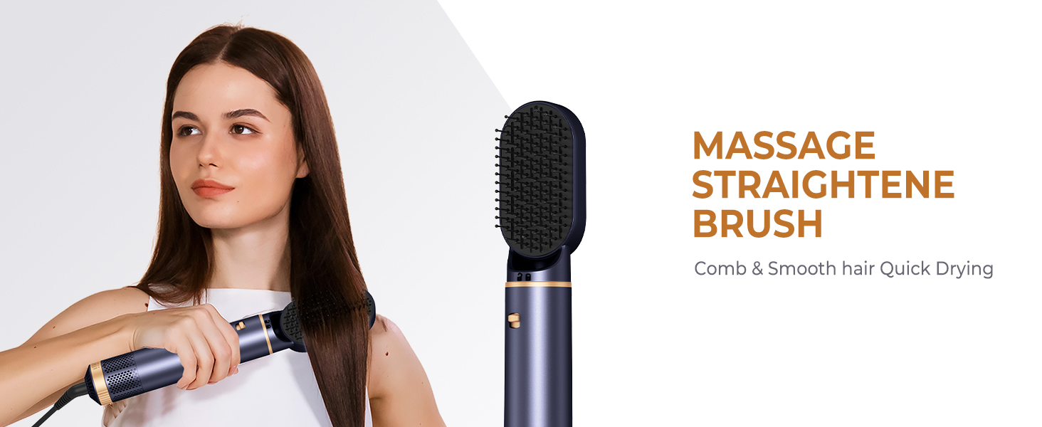 Airstyler Rundbürstenföhn 6 в 1: Набір для укладки волосся, фен-щітка, плойка, 1000W, 3 температурні режими