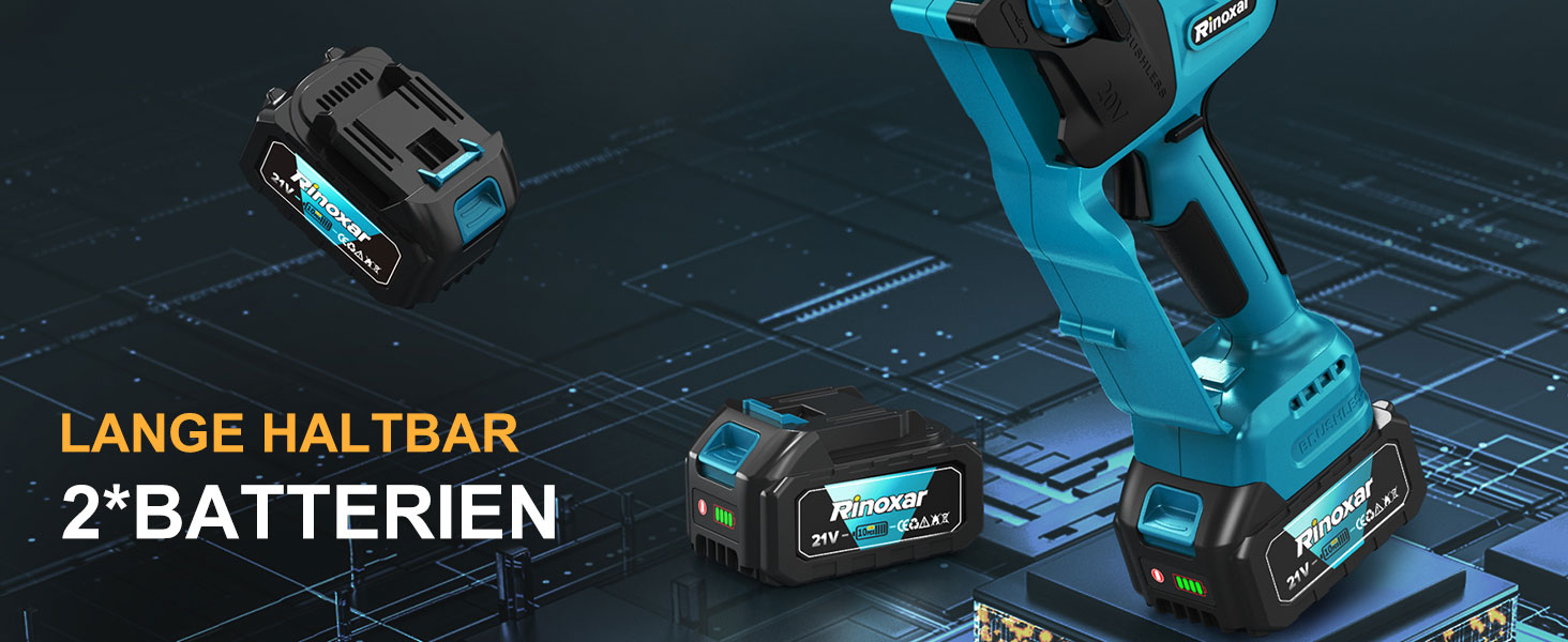 Акумуляторна міні-пила PowerCut X9 PRO 6 дюймів з автоматичним змащенням, 8000mAh, 2 акумулятори