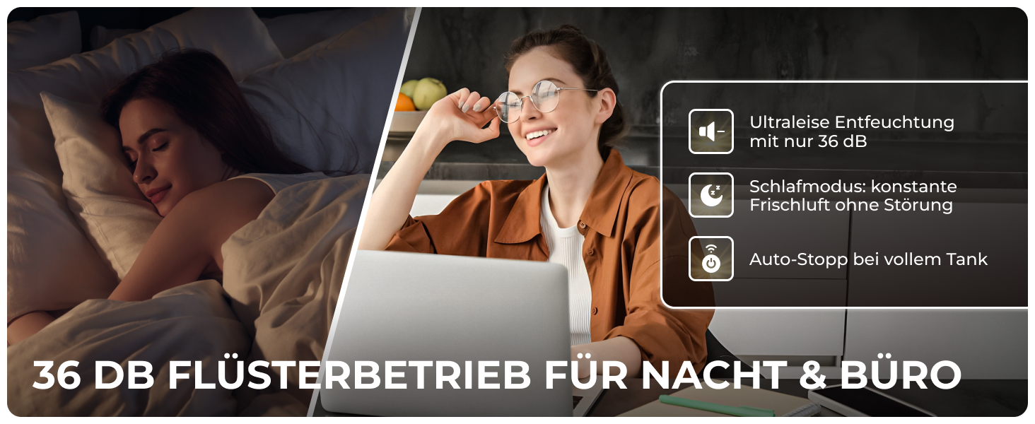 Зволожувач повітря Kältebringer з LED дисплеєм, Wi-Fi та додатком - тихий та енергоефективний - проти вологи та плісняви (10л)