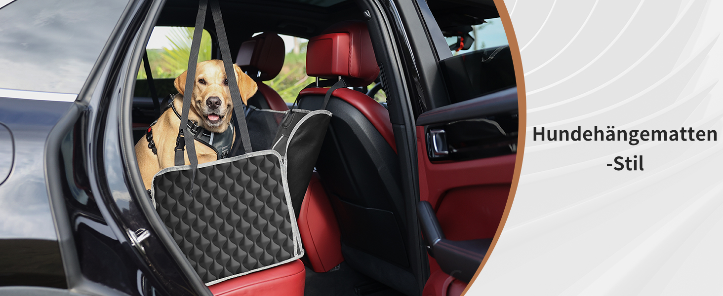 KYG Car Seat Dog Cover - Waterproof & Non-Slip Back Seat Protector with Window - 135x140cm