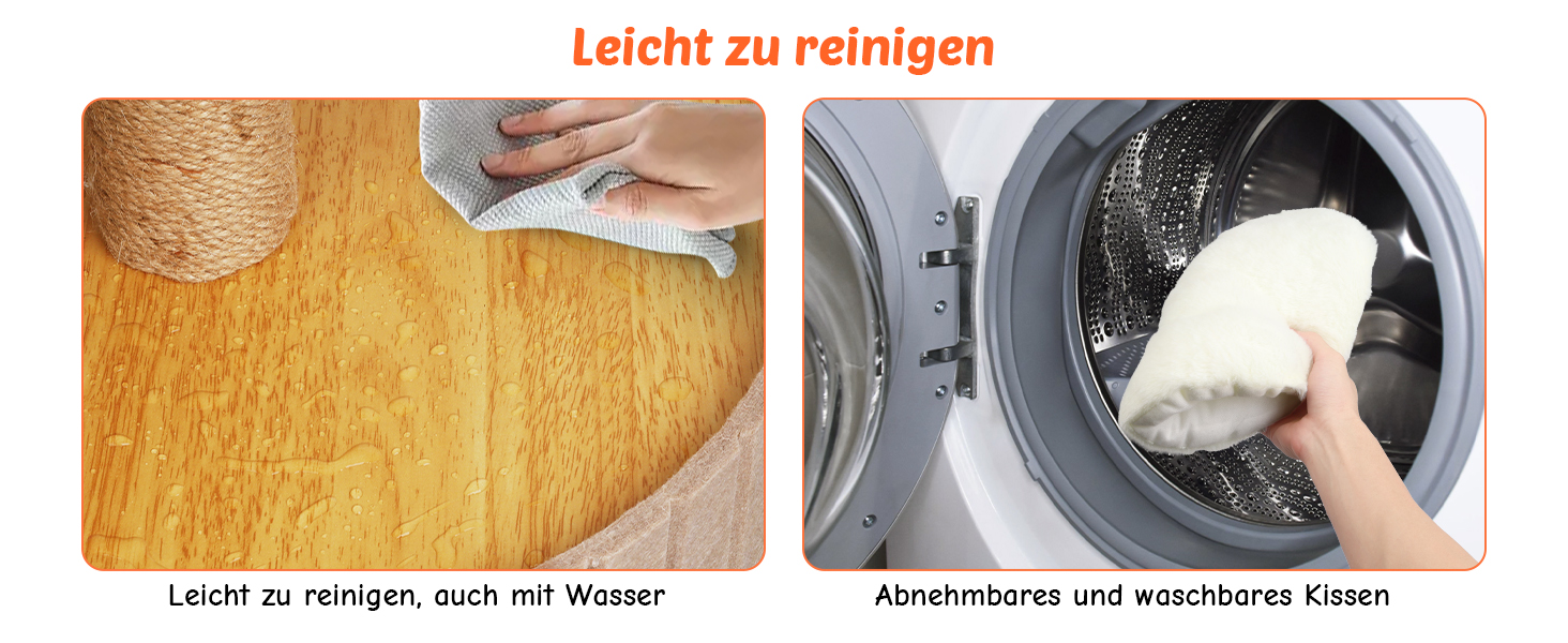 Котячий будиночок з подряпальником - великий, стійкий, з біо-льону, для котів до 25 кг (Бежевий)