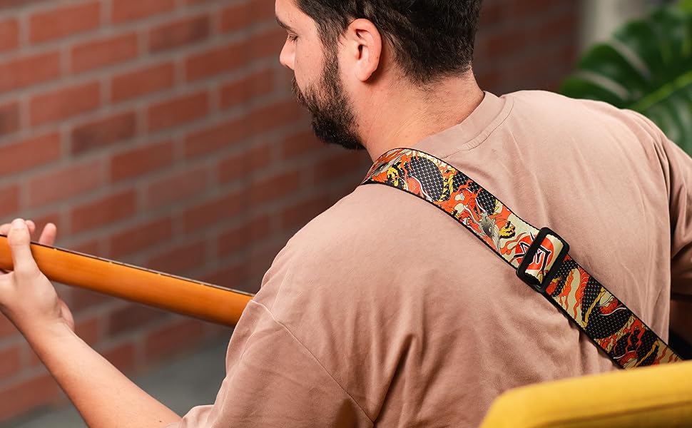 Гітарний ремінь Levy's Leathers Eastern Harmony Series з поліестеру MPD2-123