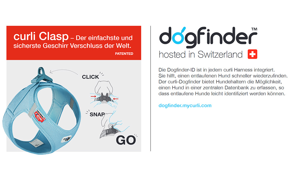 Жилет-шлейка Glow curli Clasp з світловідбиваючим покриттям, сірий, розмір M