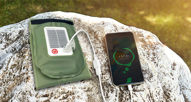 Qoolife LED кемпінг-лампа акумуляторна, складана сонячна лампа-ліхтар із двома способами зарядки, магнітним кріпленням, водонепроникна, для кемпінгу, 85 см