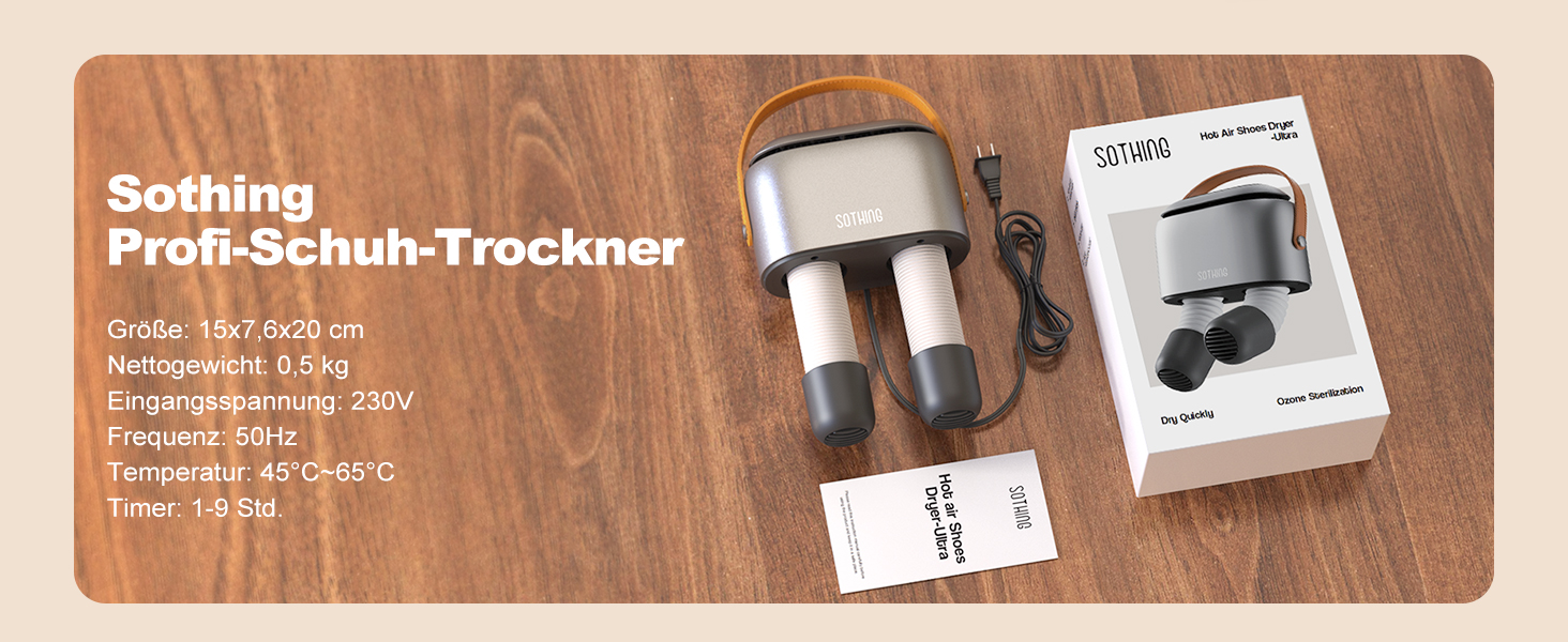 Сушарка для взуття електрична SOTHING 95W з озонуванням, 3 режими, таймер до 9 годин, для лижних черевиків