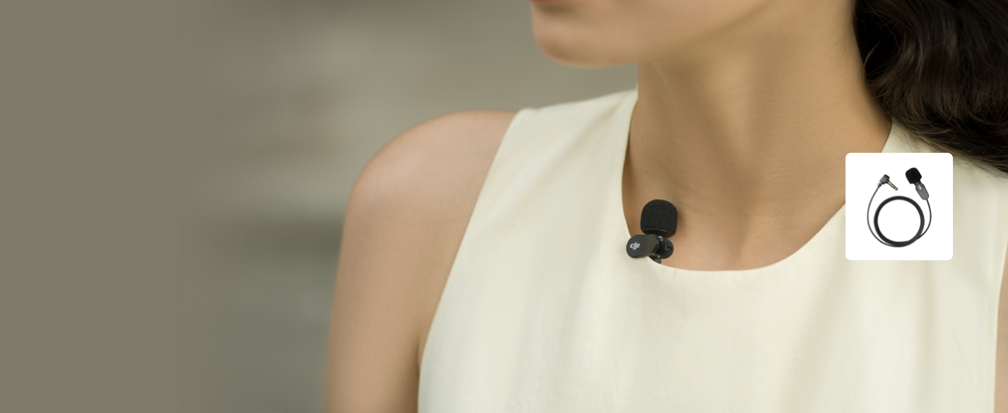 Беспроводной петличный микрофон DJI Mic 2 (Perlweiß) с Bluetooth, шумоподавлением, 48 кГц/32-bit Float, дальность 250 м для камеры, телефона, видеоблога