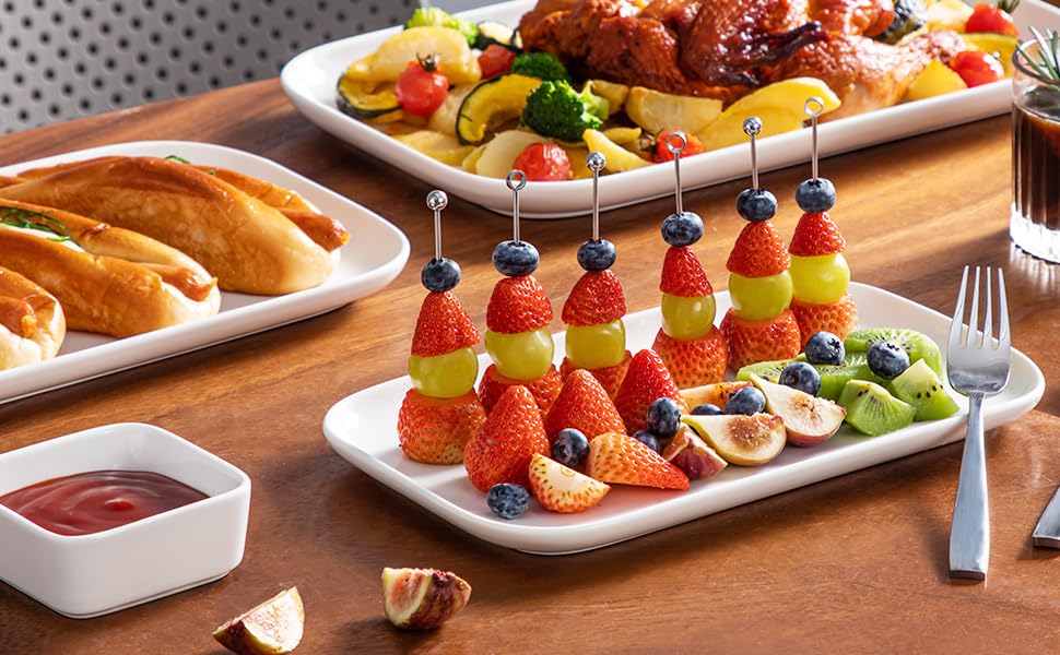 Набір сервірувальних тарілок Vancasso Stern для 4 осіб, 3 шт., зелений (тарілки для їжі, десерту, сніданку, кераміка)