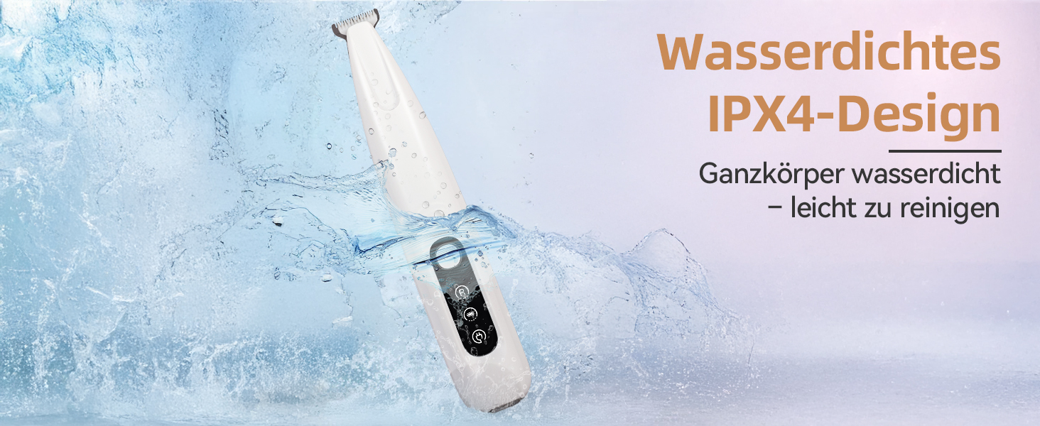 Триммер для собак ALL FOR PAWS з LED-підсвічуванням – 18 мм, тихий (35 дБ), водонепроникний (IPX4), USB, для догляду за лапами, вухами, обличчям та спиною