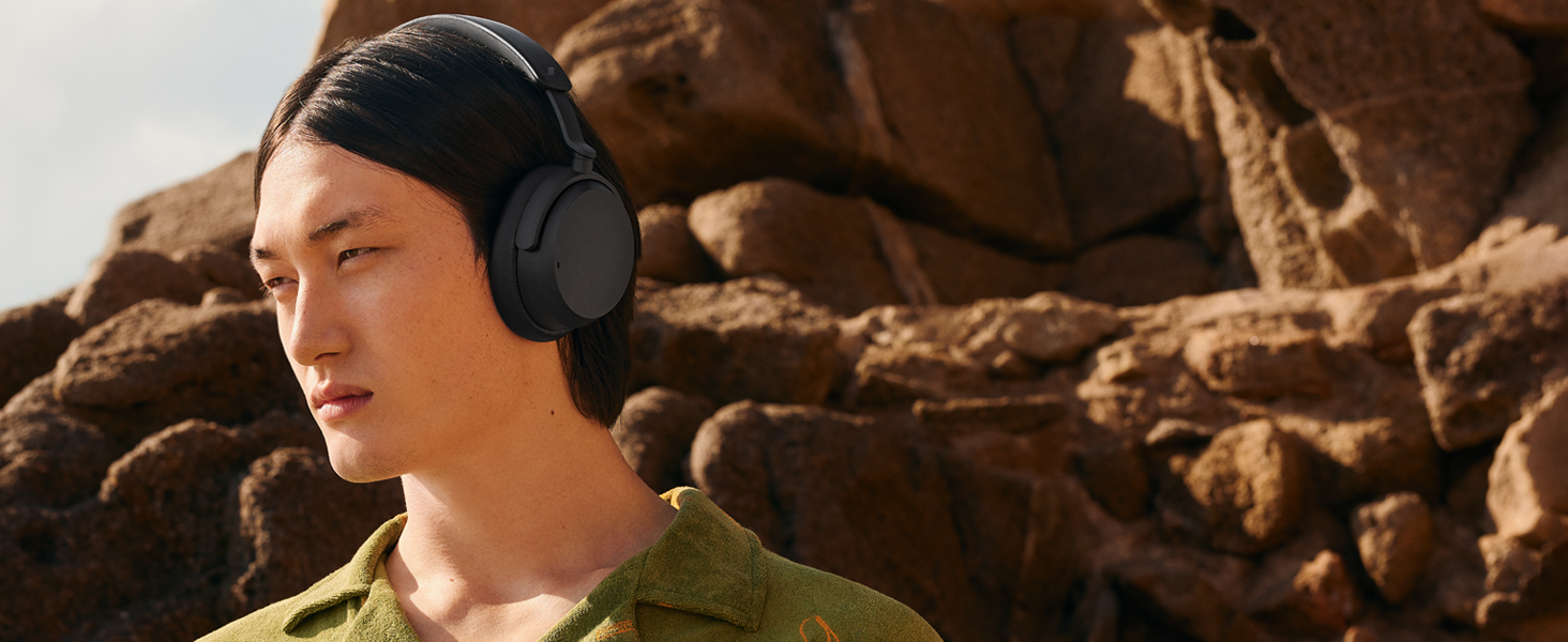 Навушники бездротові Sennheiser ACCENTUM з шумозаглушенням Bluetooth, чорні. До 50 год роботи, гібридне ANC, комфорт для подорожей та навчання