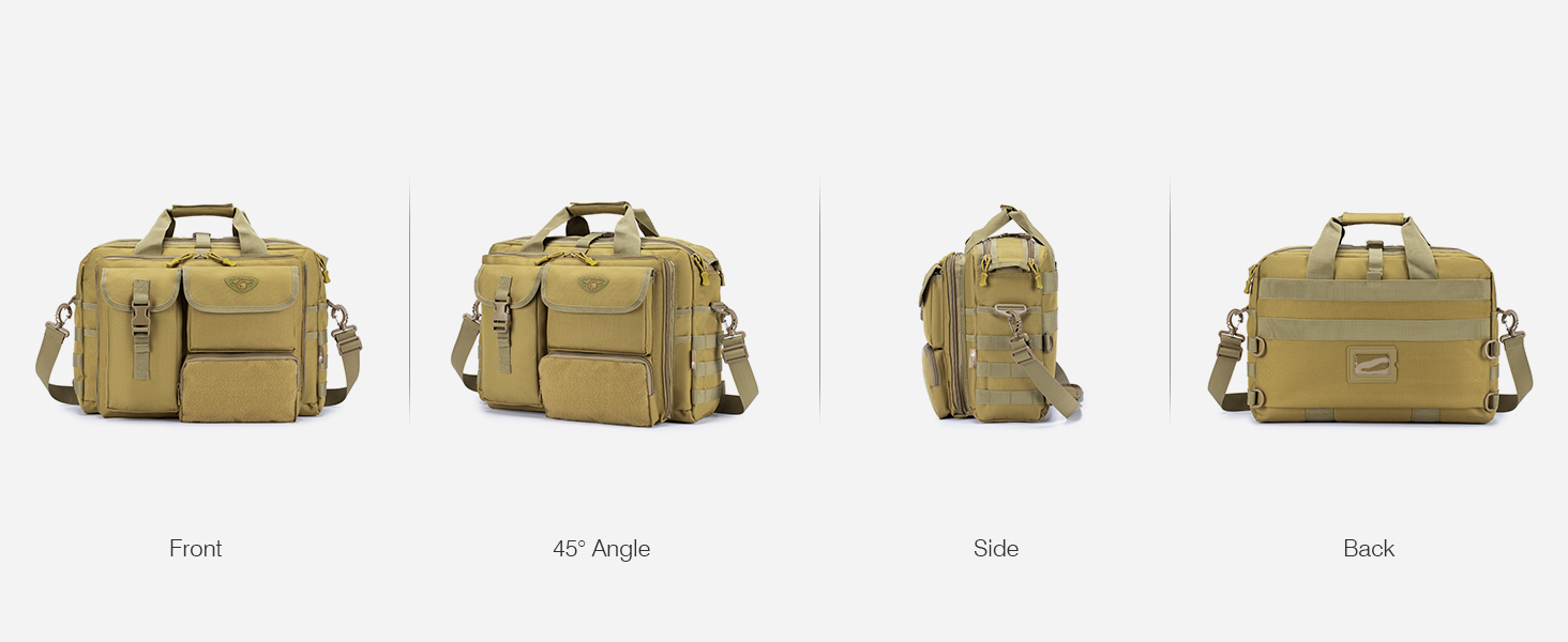 SPAHER Work Bag for Men Laptop Bag 14/15.6/17.3 Inch Messenger Bag Pilot Bag Briefcase Men Tactical Bag Military Bag Carry Bag Shoulder Bag for Men
