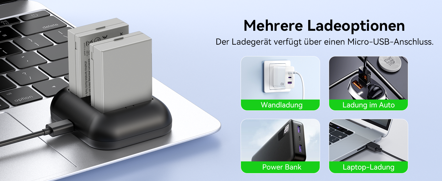 Запасні акумулятори ENEGON (2 шт) та зарядний пристрій Rapid Dual для Canon LP-E8 (EOS Rebel T2i, T3i, T4i, T5i, 550D, 600D, 650D, 700D, Kiss X4, X5, X6, LC-E8E)