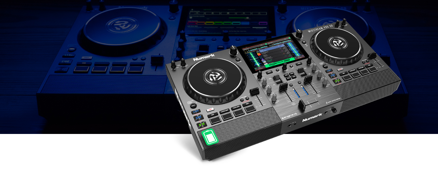 DJ контролер Numark Party Mix II з підсвіткою, 2 деки, вбудований мікшер, аудіоінтерфейс та Serato DJ Lite
