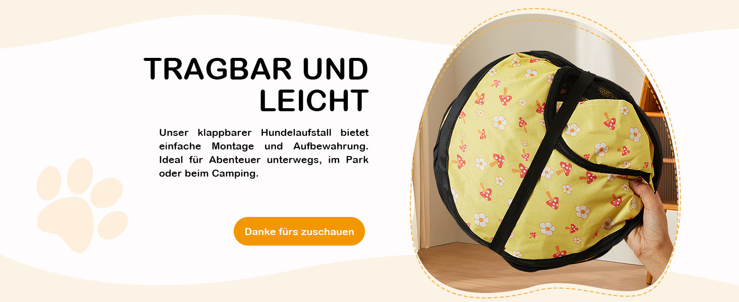 Портативний вольєр для цуценят ALLSOPETS: складаний загін для котів та собак, переносна клітка-будка з боковою кишенею (зелений, L)
