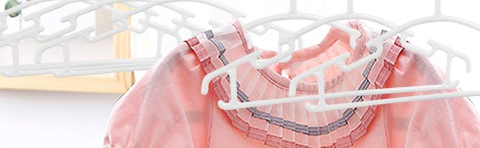 Детские вешалки для одежды Keplin - 36 шт., белые, не скользящие, для детской и младенческой одежды