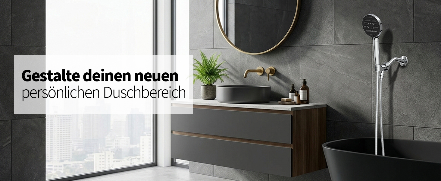 Літній душ SR SUN RISE NSF-Zertifizierung з фільтром та шлангом, 9 режимів, сріблястий металік - для жорсткої води, видаляє хлор, важкі метали та бактерії