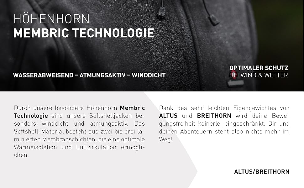 Чоловіча куртка Softshell Höhenhorn Altus для активного відпочинку, водовідштовхуюча, колір Midnight-Black, розмір L