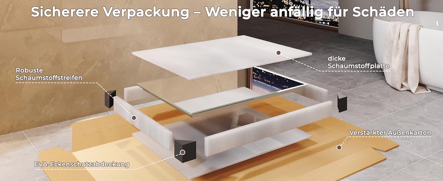 Дзеркало для ванної кімнати з підсвічуванням 60x50 см, LED, 6400K, біле світло, вертикальне/горизонтальне кріплення