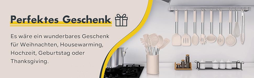Набір кухонного приладдя Homikit 10 шт. силіконові, з нержавіючої сталі, антипригарні, жаростійкі, для посуду, хакі