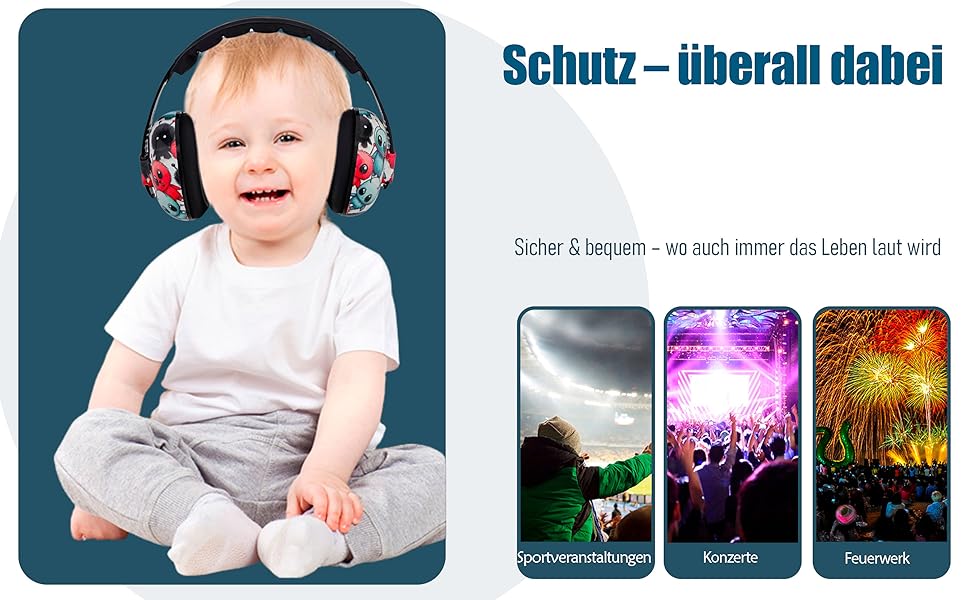 Навушники для захисту від шуму для малюків ME&LIO (0-24 місяці) - для подорожей, сну, аутизму та сенсорної чутливості, SNR 25dB, сертифіковані