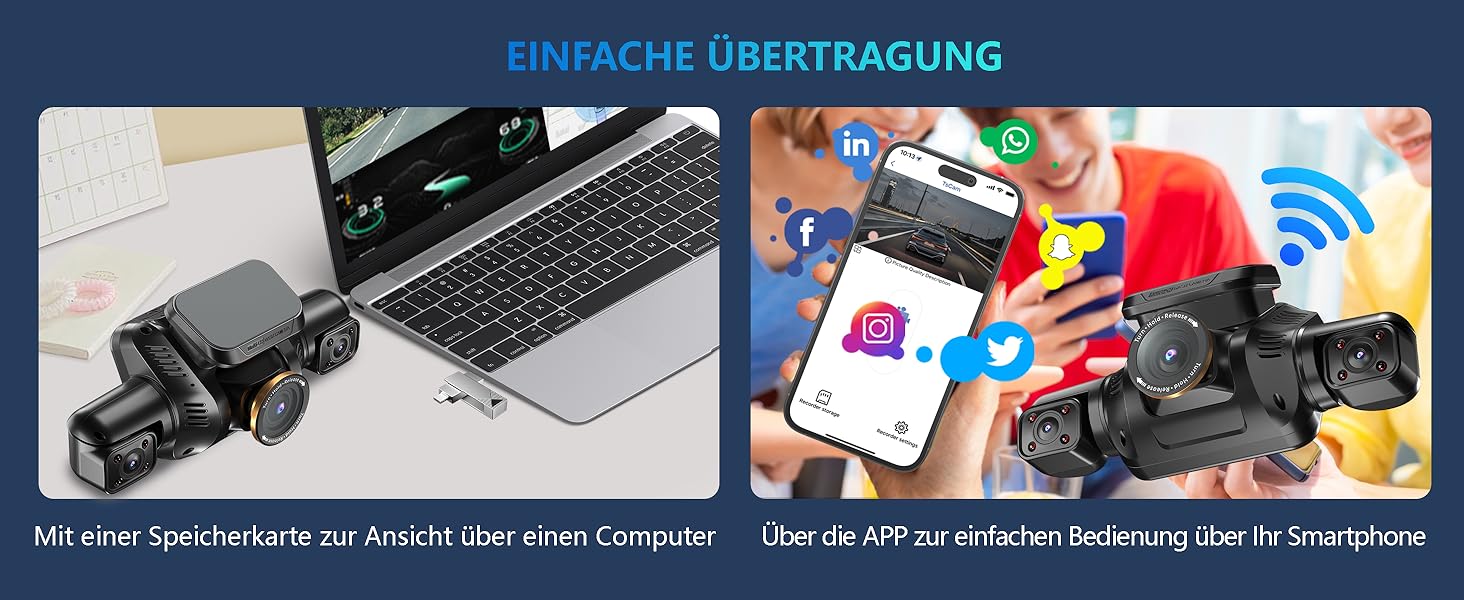 Відеореєстратор автомобільний HUPEJOS KI Dashcam V8Pro 4-камерний з монітором водія, 3K+ 3*1080P, 360°, WiFi, GPS, CPL, 128GB, 24H парковка