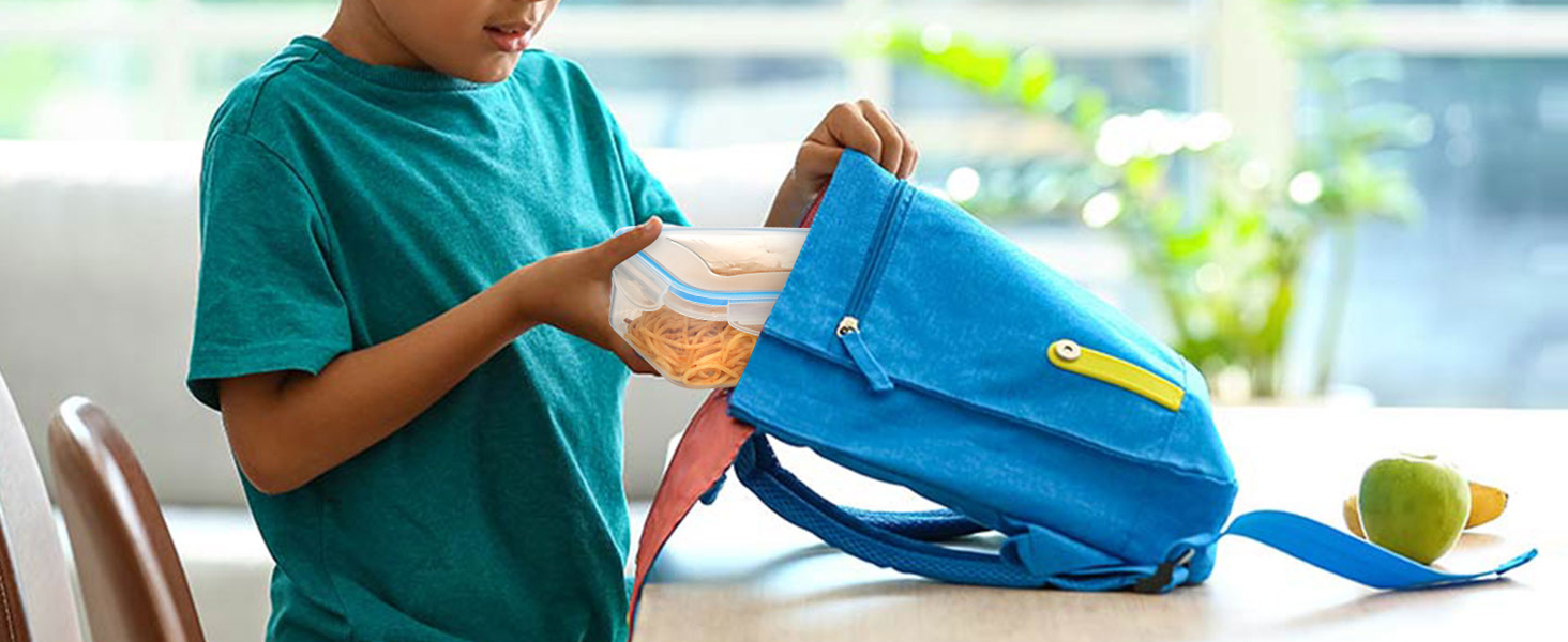 Набір контейнерів для зберігання їжі YASHE 50 шт. з кришками, BPA-Free, для кухні