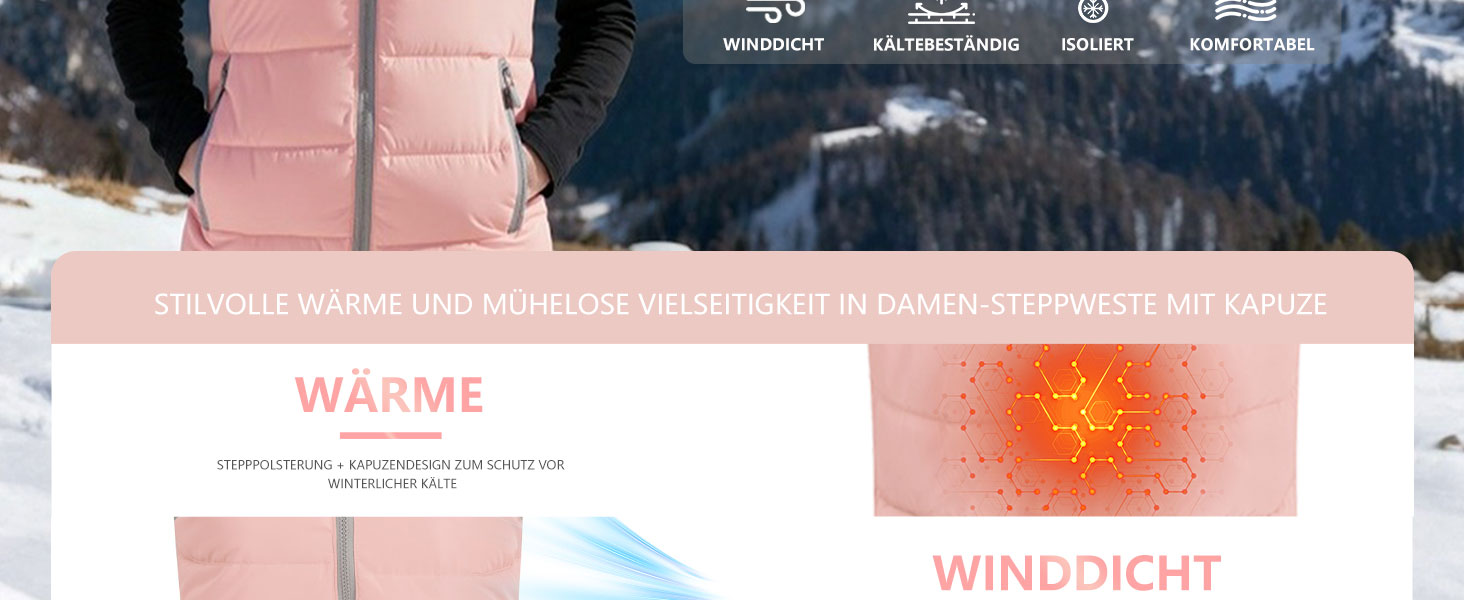 Легка зимова жилетка YOUTHUP West Daen з капюшоном для активного відпочинку та повсякденного носіння (XXL, Зелений)