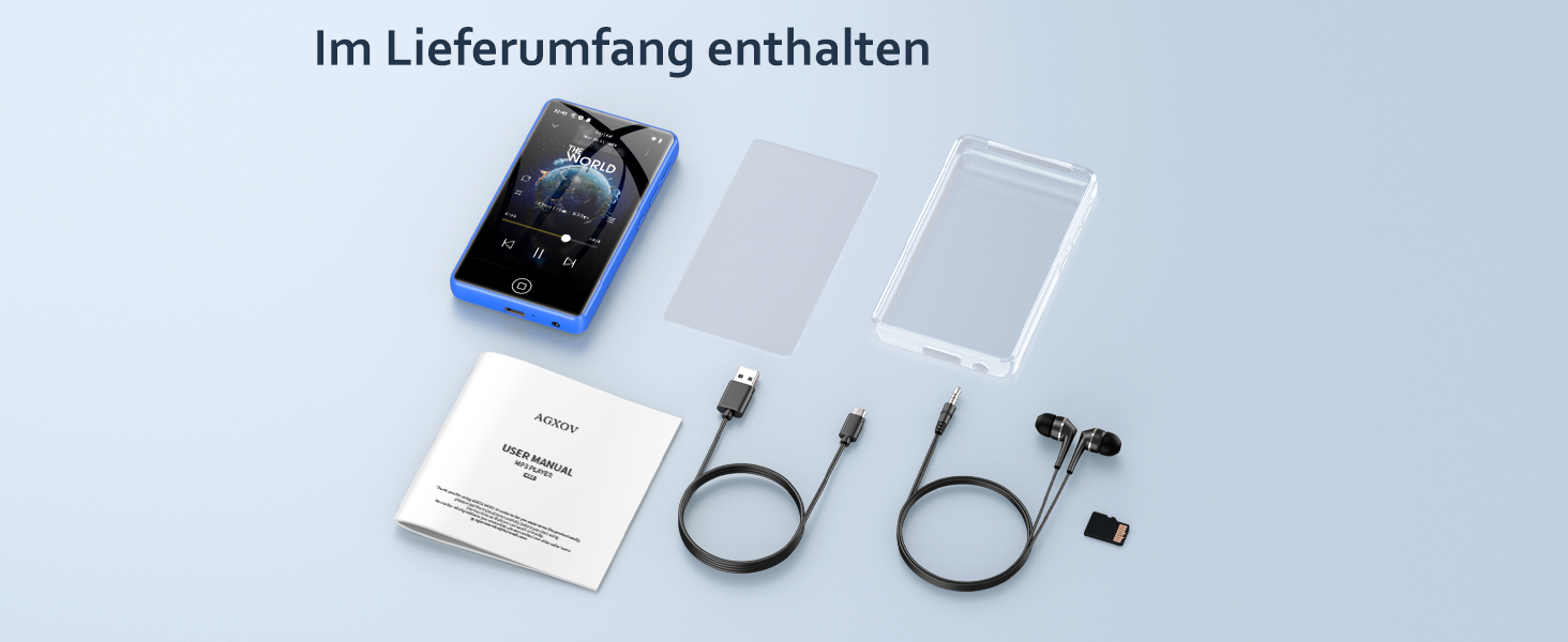 MP3 плеєр AGXOV з Bluetooth та WiFi, Android 4.02