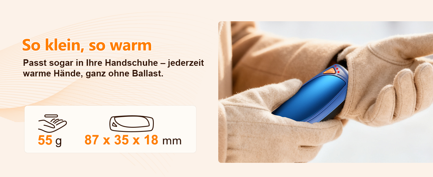 Електричні грілки для рук 2 шт. з зарядним кейсом, 14000 мАг, багаторазові, двосторонній нагрів, 3 режими, USB-зарядка, ідеальні для активного відпочинку взимку, чорні