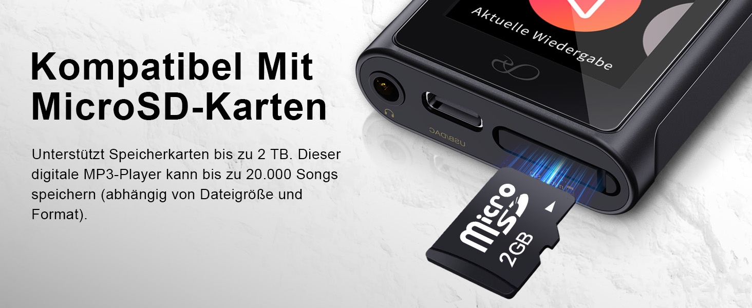 Shanling M0s: MP3-плеєр DAC Hi-Fi, портативний аудіопрогравач з підтримкою SD до 2TB, Bluetooth 5.0, 3.5mm/Type-C
