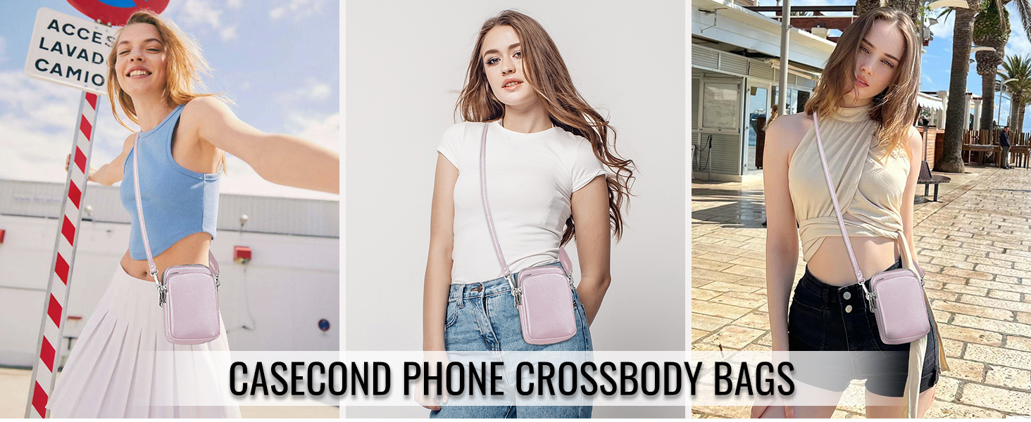 Сумка жіноча мініатюрна на плече для телефону Mini Tasche Lila – кросбоді для iPhone 15/16 Pro Max, Samsung, Xiaomi до 7.5