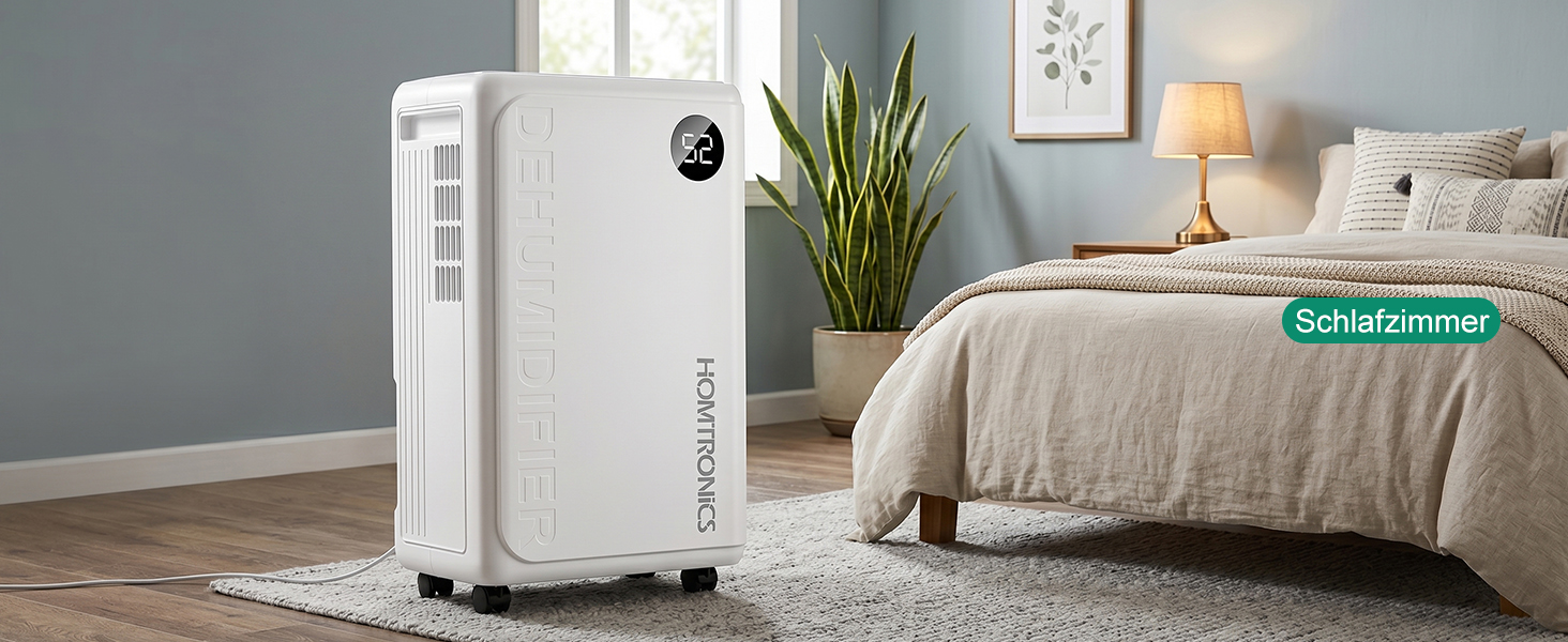 Електричний осушувач повітря Homtronics, 3 режими роботи, білий