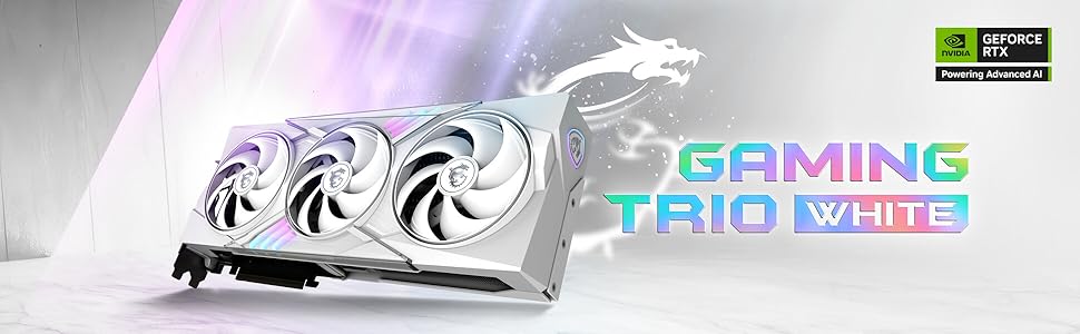 Відеокарта MSI GeForce RTX 5070 GAMING TRIO OC WHITE 12GB GDDR7, PCIe 5.0