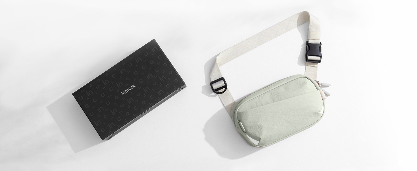 Сумка на пояс Inateck X-Mini, 1.5 л, RFID захист, для подорожей, спорту, туризму (зелена)