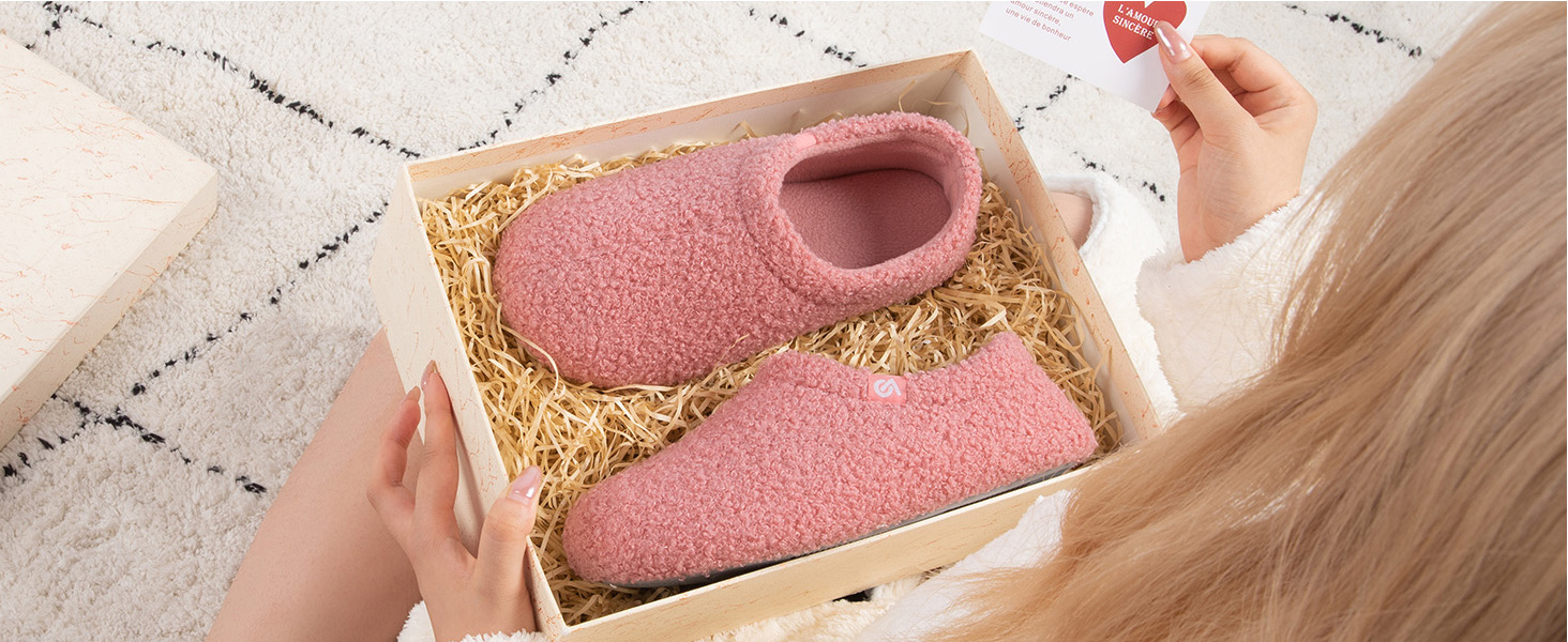 В'язані домашні тапочки VeraCosy з піною-пам'яттю та м'яким підкладкою Polar Fleece, рожеві, 40/41 EU