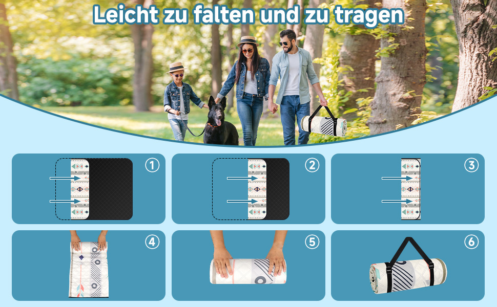 Плед для пікніка Hysagtek 200x200 см, водонепроникний, великий пляжний плед в стилі бохо для відпочинку на природі, кемпінгу, парку