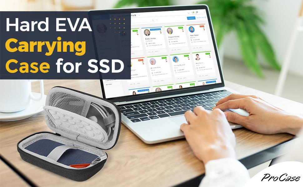 Чохол для SSD дисків SanDisk Extreme PRO/Extreme Portable SSD/Crucial X8 Portable SSD ProCase - чорний