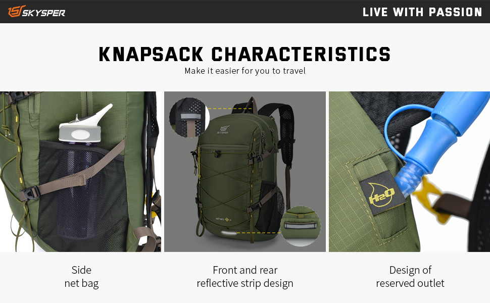 SKYSPER ISHELL 30 Foldable Backpack 30L Ultra-light Daypack Packable Daypack Waterproof Hiking Backpack Travel Backpack for Camping Outdoor Hiking Travel