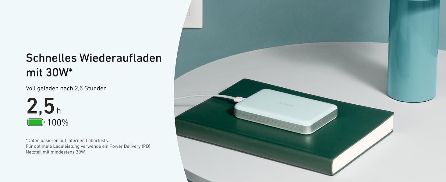 Powerbank Anker MagGo 10000mAh, Qi2, MagSafe, зелений: компактний зарядний пристрій для iPhone 16/15/14/13