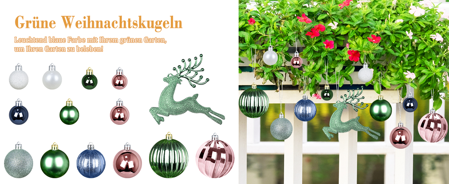 Гайонг Новорічні кулі для ялинки, 16 шт, Червоні новорічні кулі, Декорації для ялинки, для святкування Різдва з родиною та друзями. Червоний, 16 шт.