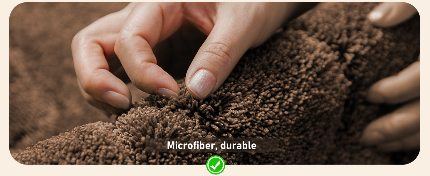 Килимок для дому 50x80 см, антиковзаючий, миючий, для входу, саду, тераси (коричневий)