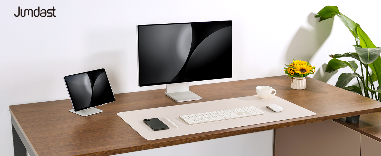 Підкладка для столу двостороння антиковзаюча, килимок для миші та ноутбука, офісний аксесуар, штучна шкіра, 40 x 80 см (сірий, салатовий)