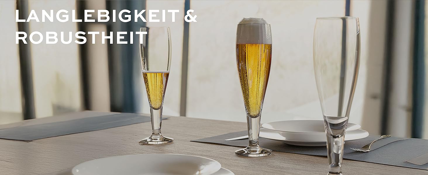 Набір келихів для пива Stölzle Lausitz Grand Cuvée 6 шт, 390 мл – Кришталеві келихи для Pilsner та іншого пива, Німеччина