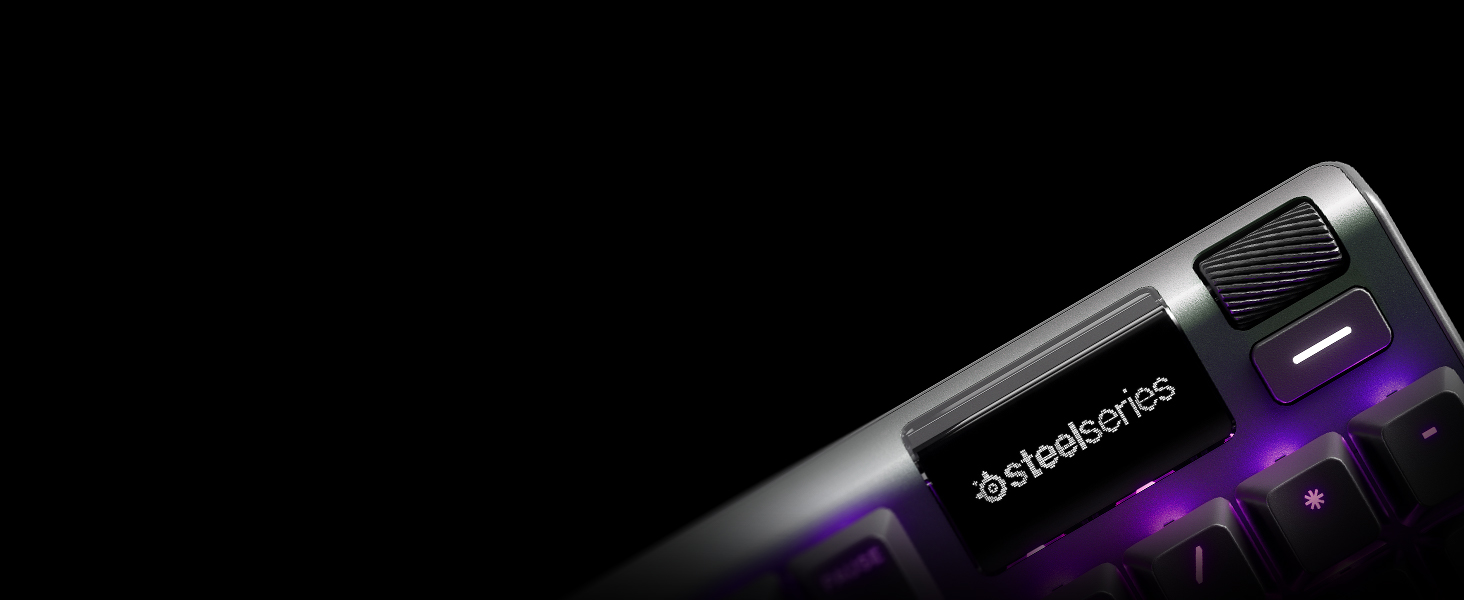 SteelSeries Apex 7 - Механічна ігрова клавіатура з OLED дисплеєм - Червоні перемикачі - Розкладка DE (QWERTZ)