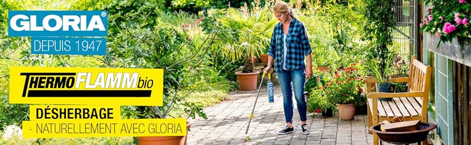 Газова горілка GLORIA Thermoflamm Bio Professional Plus для знищення бур'янів, набір