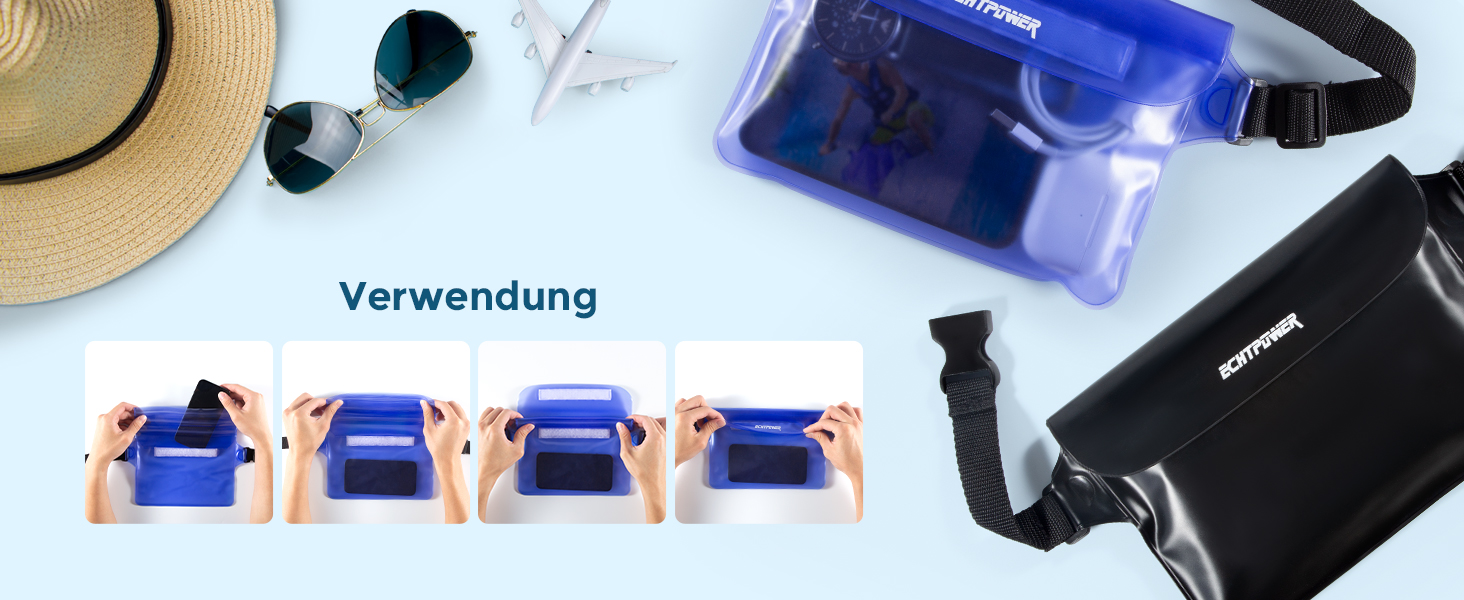 Накидка для шиї ECHTPower WPD-wasserdicht: водонепроникна, чорно-синя, унісекс