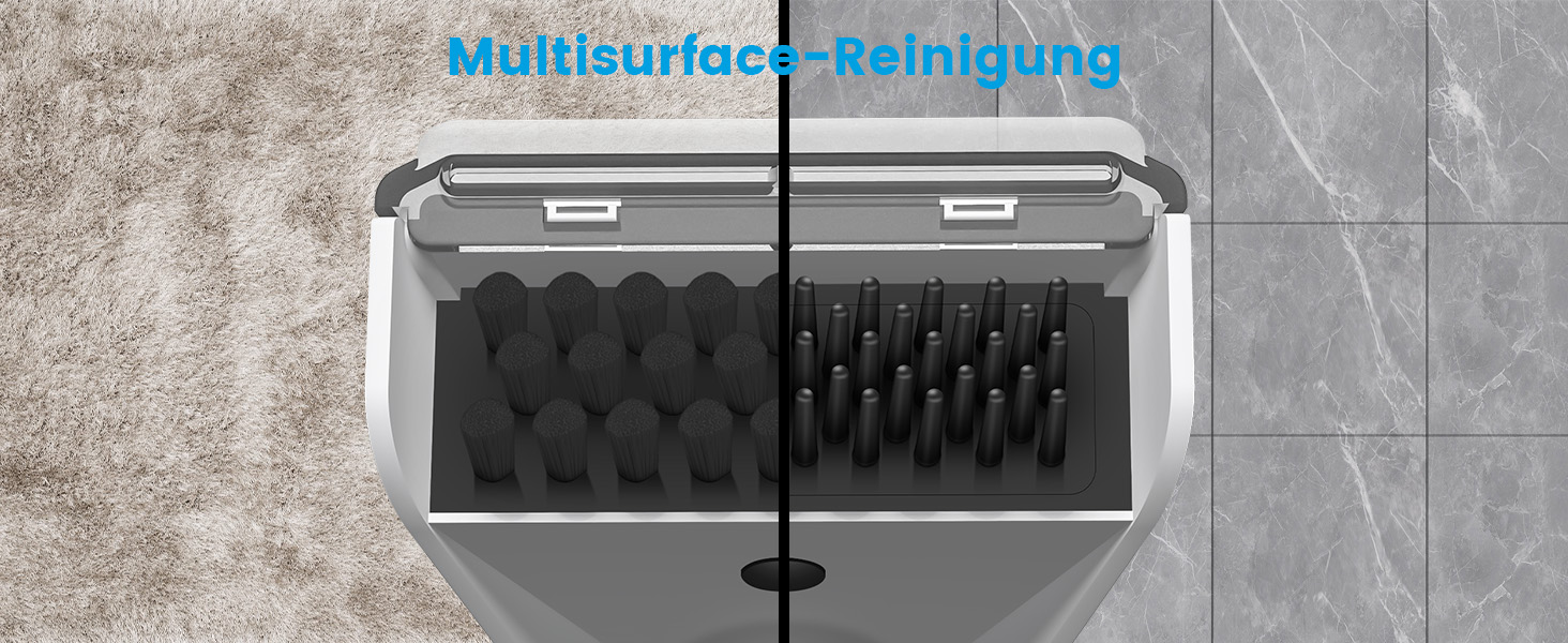 Апарат для чищення м'яких меблів та килимів: волого-пилосос, 450W, з щіткою для шерсті тварин. Підходить для диванів, килимів, автосидінь та сходів (біло-сірий)