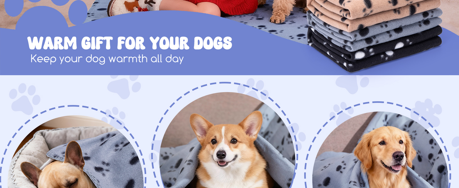 М'яка флісова ковдра для собак та котів Nobleza 120x100 см - тепла, миюча, для тварин