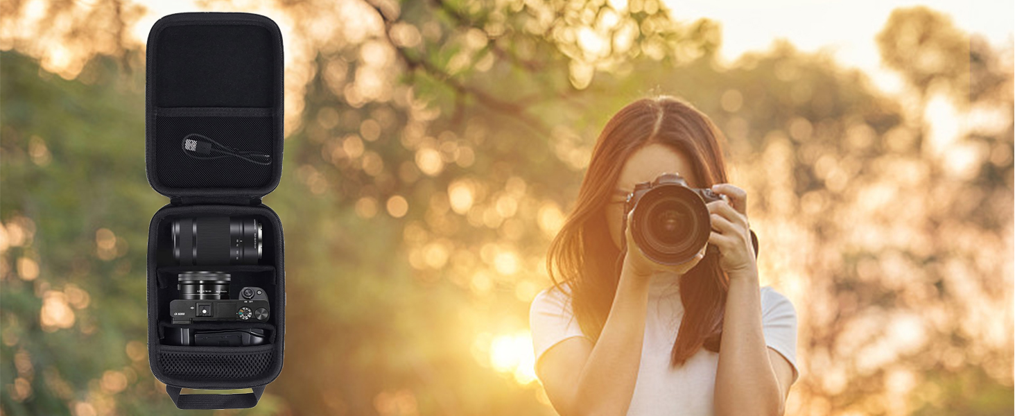 Чохол для камери Sony Alpha 6000/6300/6400/6500/6700, чорний, Aenllosi