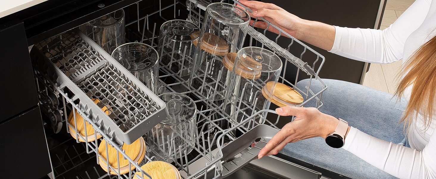 Набір контейнерів для зберігання Deco haus® 2 шт. 1.3л (з етикетками) - для кави, цукру, борошна, мюслі